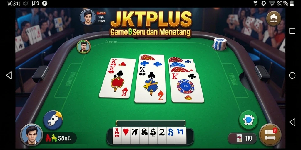 Tampilan menarik dari gameplay JKTPLUS di layar ponsel.