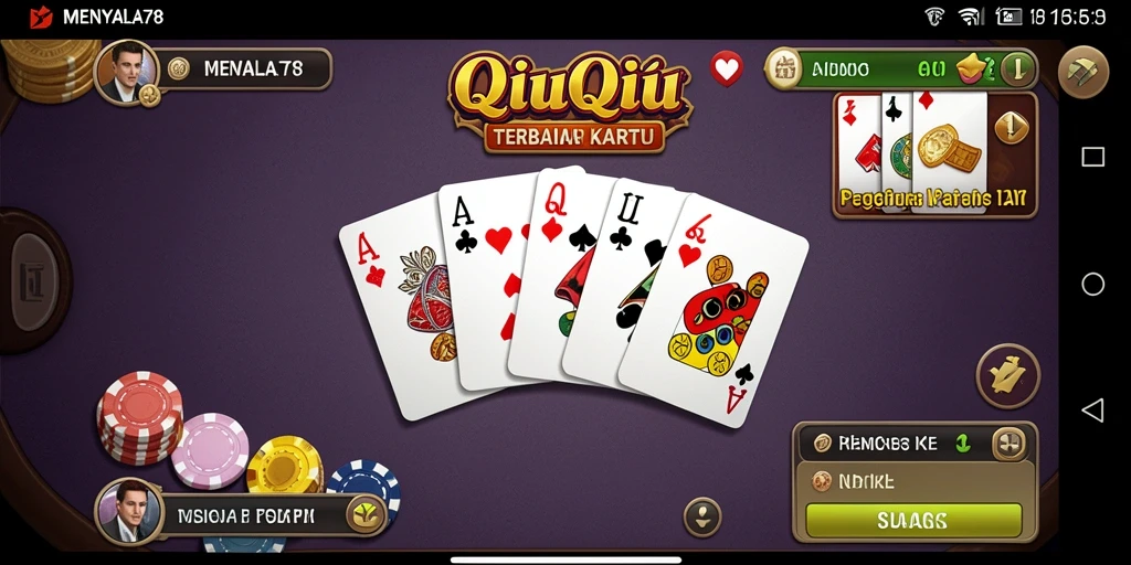 Tampilan gameplay QiuQiu yang seru di MENYALA78.