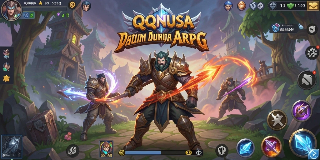 Tangkapan layar menunjukkan aksi seru dalam pertempuran QQNUSA.