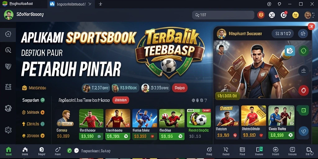 Screenshot SD107 menampilkan interface Sportsbook yang menarik dan user-friendly.
