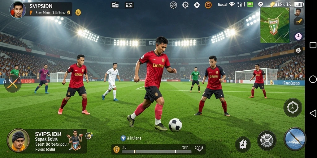 Tampilan olahraga sepak bola yang mendebarkan di SVIPSIDN.
